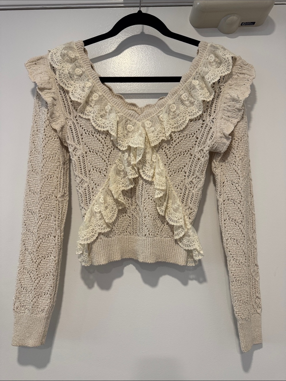 Zara Ruffle Knit Sweater